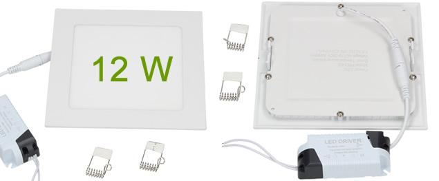 LED stropní panel zápustný 4W čtverec