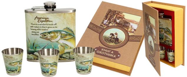 Dárková sada ŠACHOVNICE s panáky a otvírákem 3v1 motiv Štika 3v1