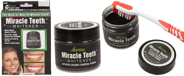 Přírodní bambusové uhlí pro bělení zubů Miracle Teeth