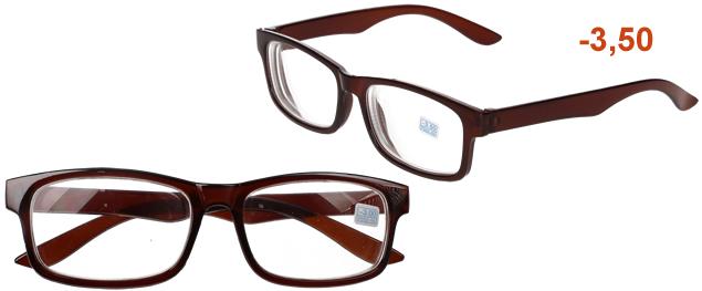 Dioptrické brýle s antireflexní vrstvou hnědé +1,00