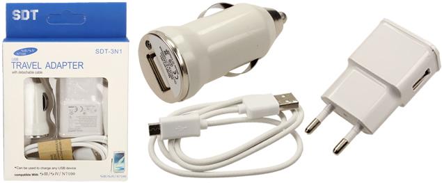 Nabíječka 3v1 USB-C + 2xUSB + lampička