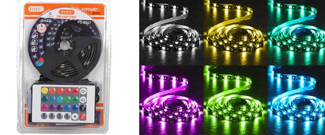 LED pásek RGB 2m s ovladačem USB SMD 5050