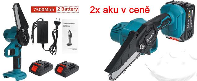 Akumulátorová Ruční Bruska Grita 125 mm včetně 2x4000mAh baterie 21V