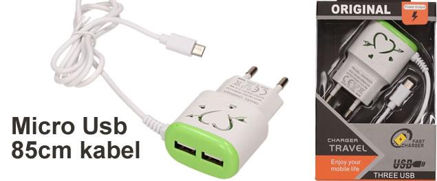 Rychlonabíjecí adaptér FO-1024 3.4A+QC 3.0 Fast Charger 4x USB port