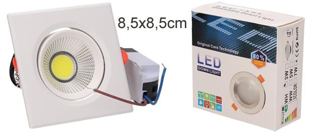 LED stropní panel 6w nezápustný kulatý