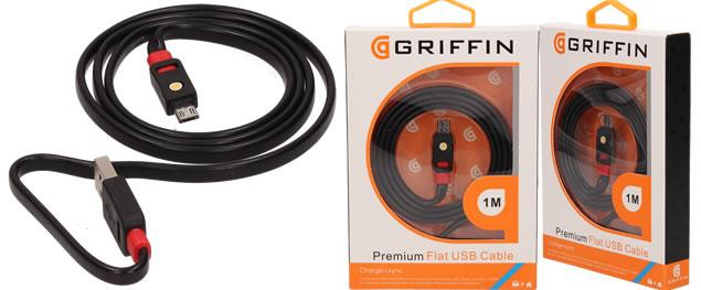 Premium Flat USB Cable Micro USB 1m Griffin</h2>