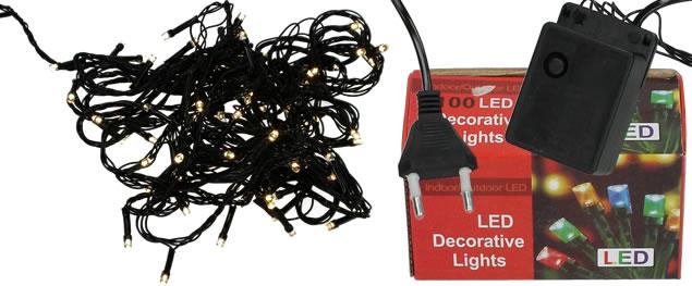Vánoční žluté osvětlení 100 Led …