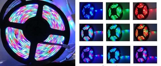 Led pásek RGB 5m SMD 5050 s ovládáním