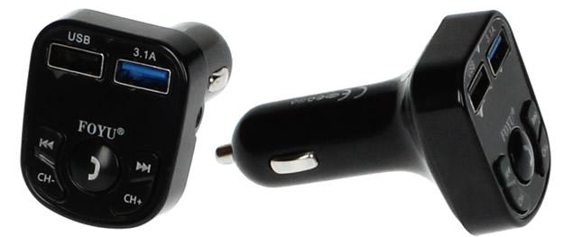 USB adaptér do autozapalovače s Hands-free Bluetooth FO-Q516