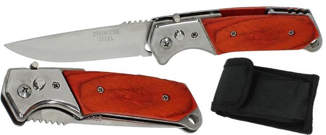 Kapesní Vystřelovací nůž s dřevě…