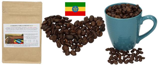 Zrnková Káva ETIOPIE YIRGACHEFFE GEDEB Gr. 1