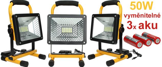 Přenosný nabíjecí LED reflektor 100W