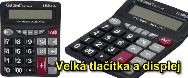 Digitální kalkulačka DS-835C-12 velká
