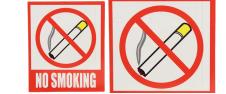 Reflexní samolepka NO SMOKING 12…