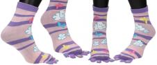Ponožky Toe Socks Růžovo-Fialové…