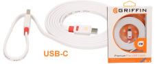 Premium Flat USB-C Cable 2m Grif…