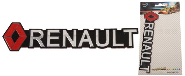 Kovová samolepka RENAULT 13 x 2,5 cm